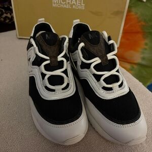 Michael Kors Black and White Sneakers